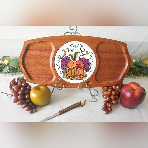1970s "Gail Craft Quality Woodenware Japan" - Cheese Board - Picture 4 of 10
